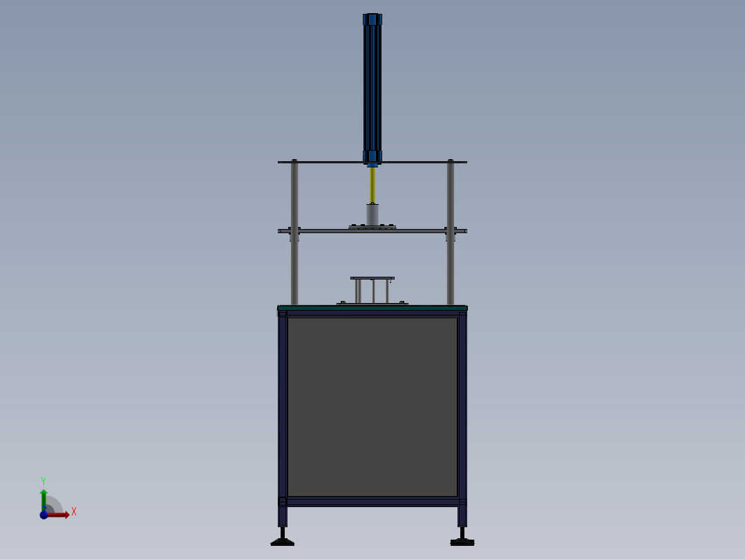 半自动吸塑密封机前视图