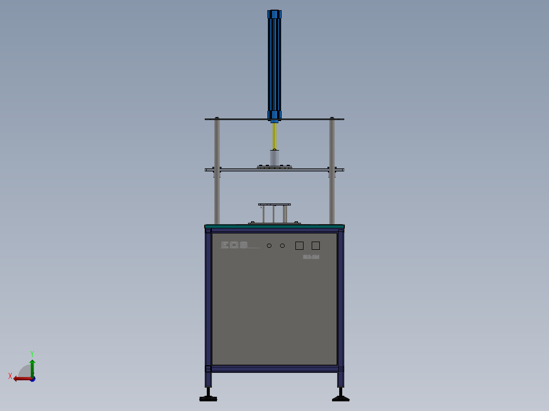 半自动吸塑密封机后视图