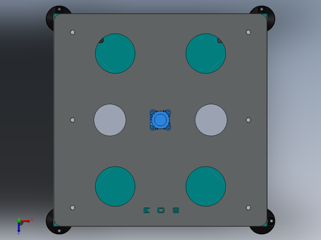 半自动吸塑密封机俯视图