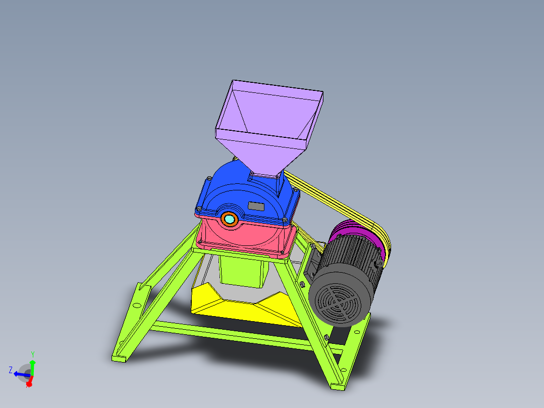 饲料粉碎机设计含三维SW模型=1297939==500