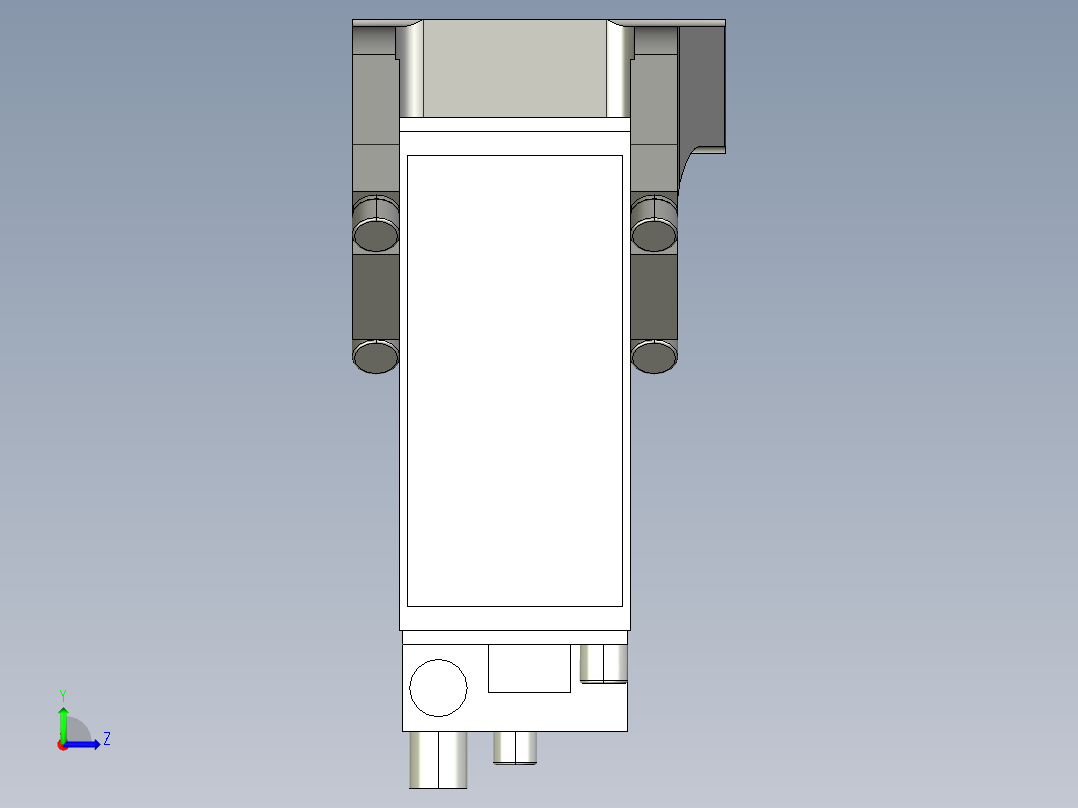 德克斯TUNKERS气缸数模V2 50.1 A12 T12 5~44左视图