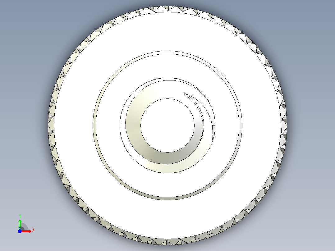 滚花指旋螺钉-M1.6 x 6mm前视图