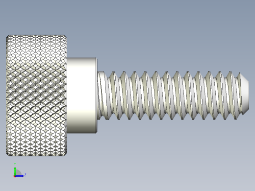 滚花指旋螺钉-M1.6 x 6mm左视缩略图