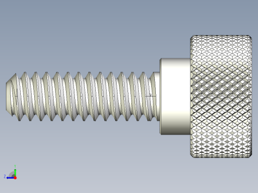 滚花指旋螺钉-M1.6 x 6mm右视缩略图