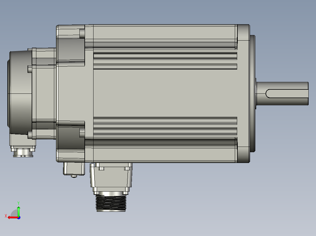 电机MS6G-130TL15EZ2-42P3后视图