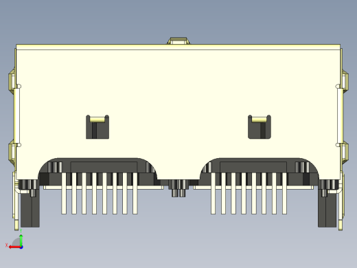 RJ45模块插孔连接后视缩略图