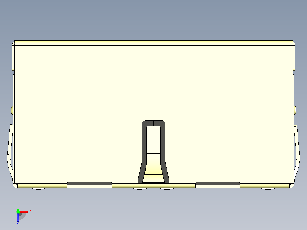 RJ45模块插孔连接俯视图