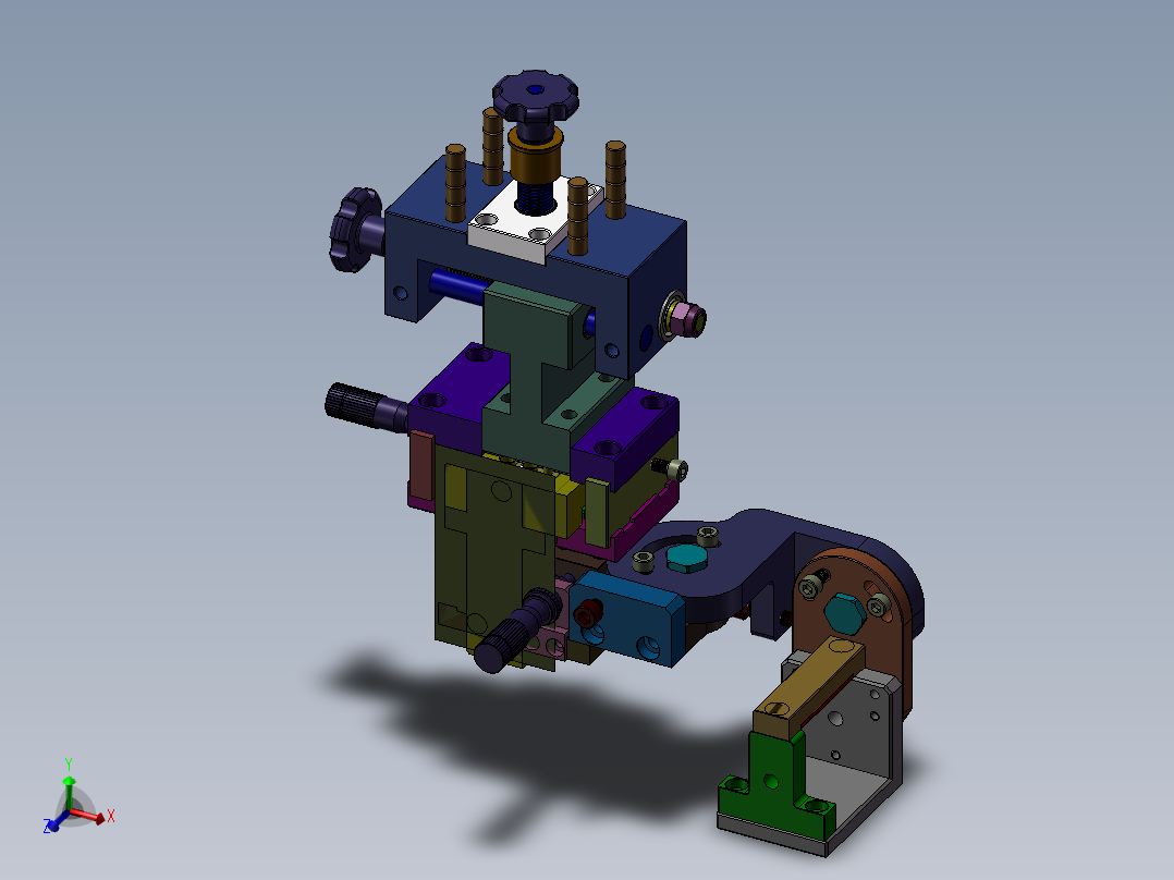 CCD支架自由度调节机构