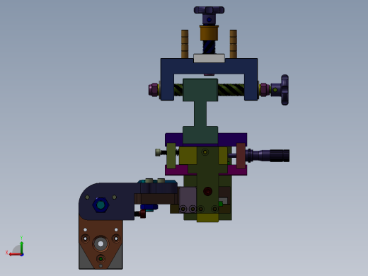 CCD支架自由度调节机构后视缩略图