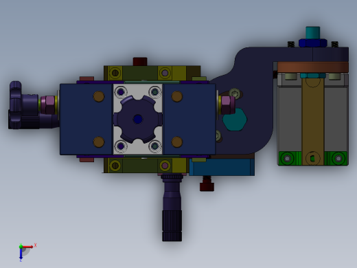 CCD支架自由度调节机构俯视缩略图