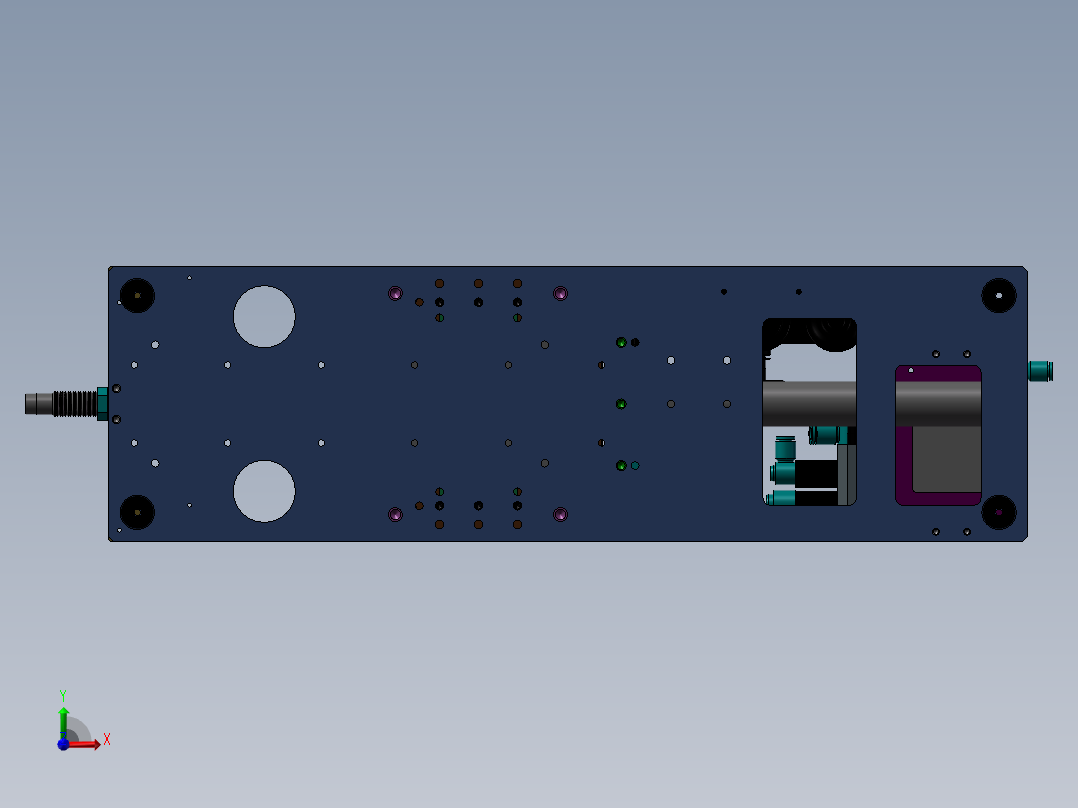 简单的压入治具前视图