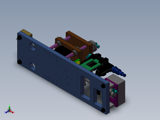 简单的压入治具正等轴测缩略图