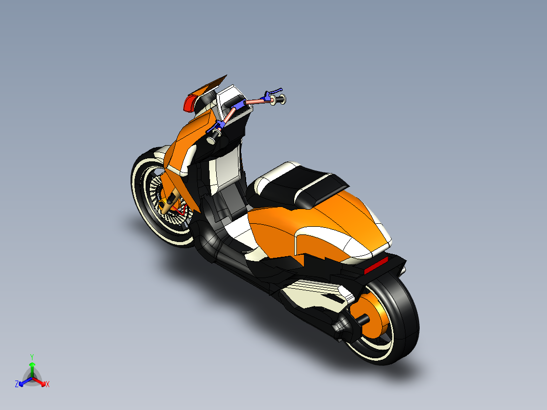 轻型电动摩托车造型