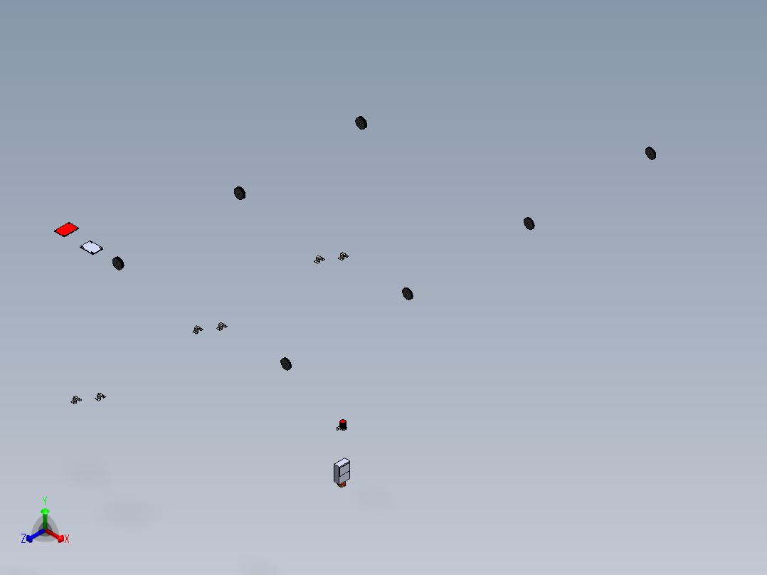 两层停车楼--SW（只有总装配图，仅供参考）正等轴测图