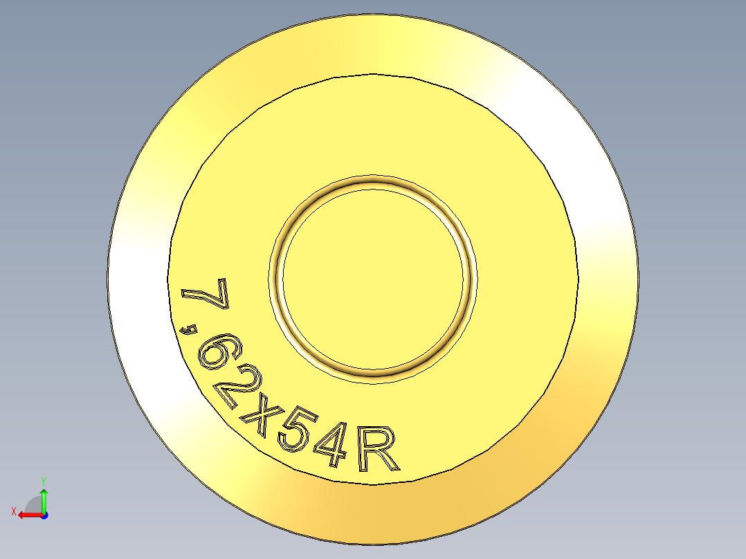 7,62x54R莫辛纳甘 M9130弹药后视图