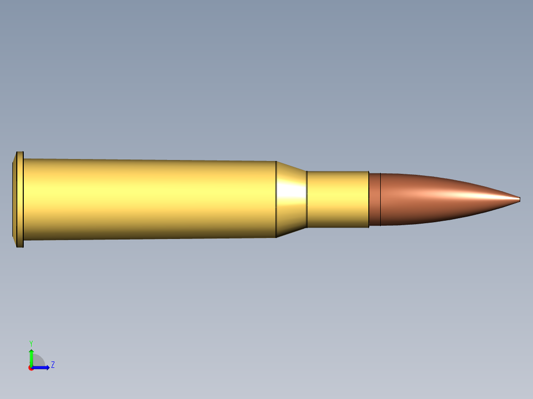 7,62x54R莫辛纳甘 M9130弹药左视图