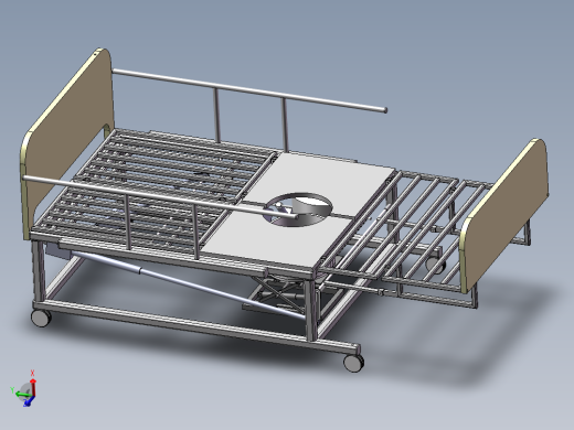 最新护理床 兼职 SW+CAD