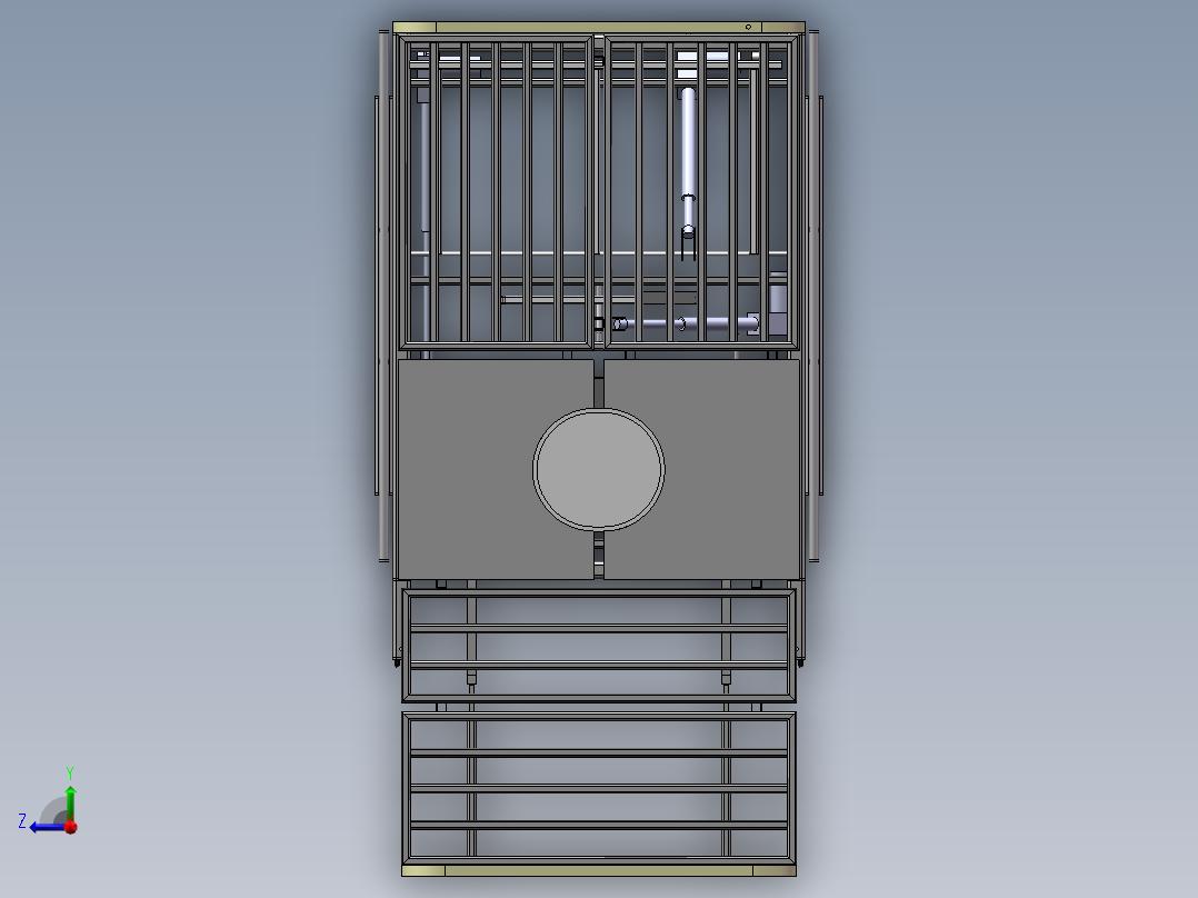 最新护理床 兼职 SW+CAD右视图