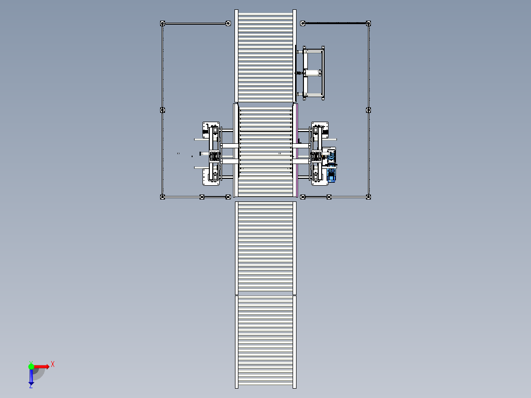 包装码垛机俯视图