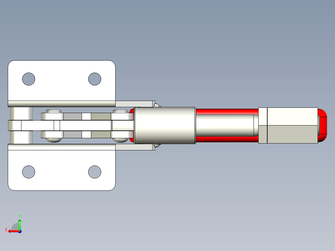 推拉式夾鉗SSP(E)-3D多系列多零件图纸模型后视图