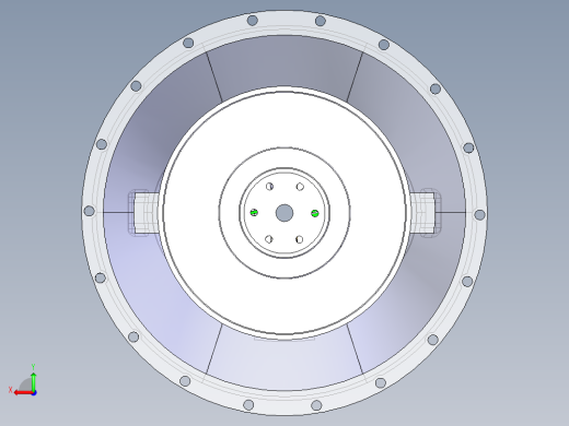 汽车膜片弹簧离合器CATIA建模图后视缩略图