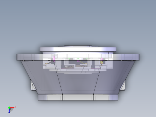 汽车膜片弹簧离合器CATIA建模图俯视缩略图