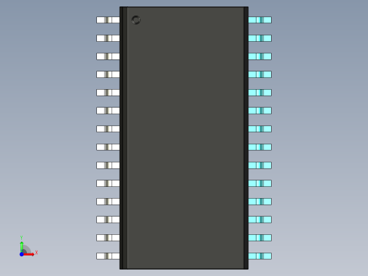 元器件3D封装SOIC28X49前视缩略图