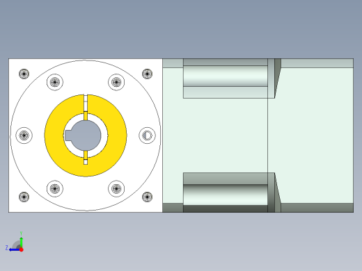 换向器PW90双边锁紧 PLX90-L1 19-70-90-M6.stp右视缩略图