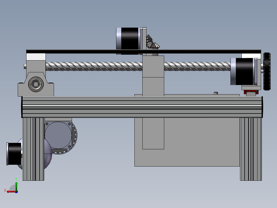 台面轴承传动机构sw20后视图