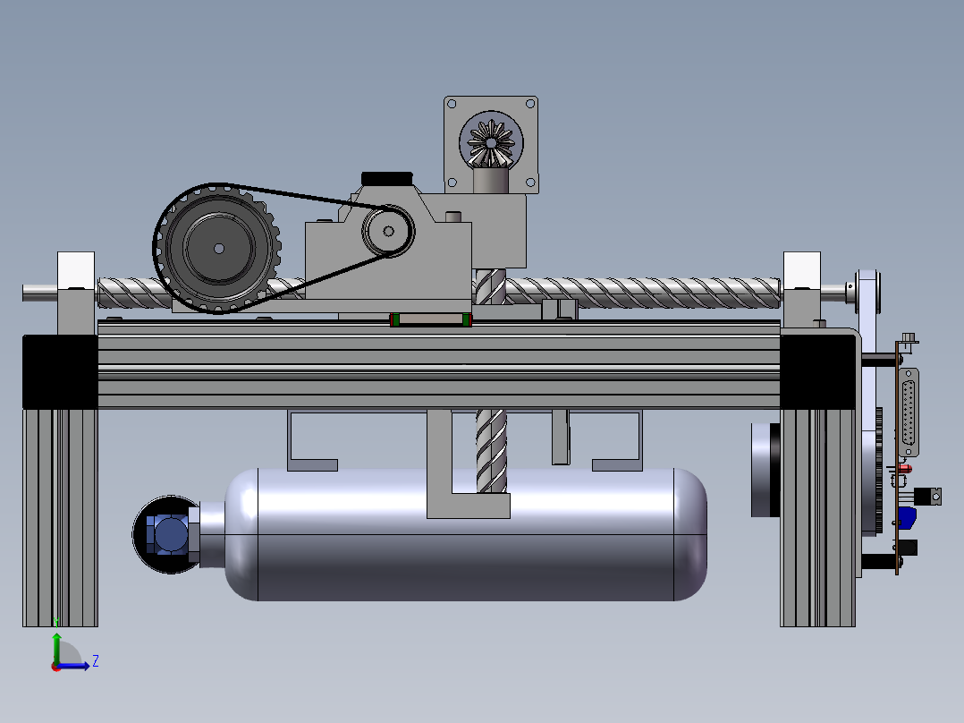 台面轴承传动机构sw20左视图