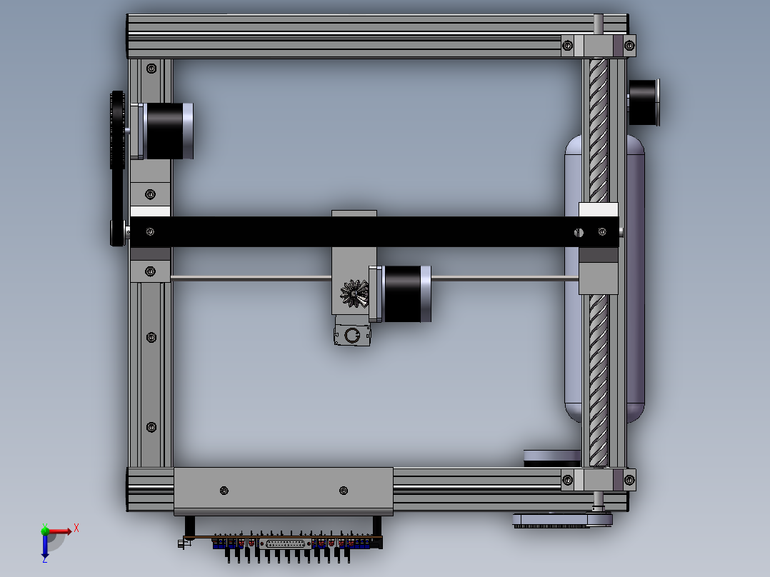 台面轴承传动机构sw20俯视图