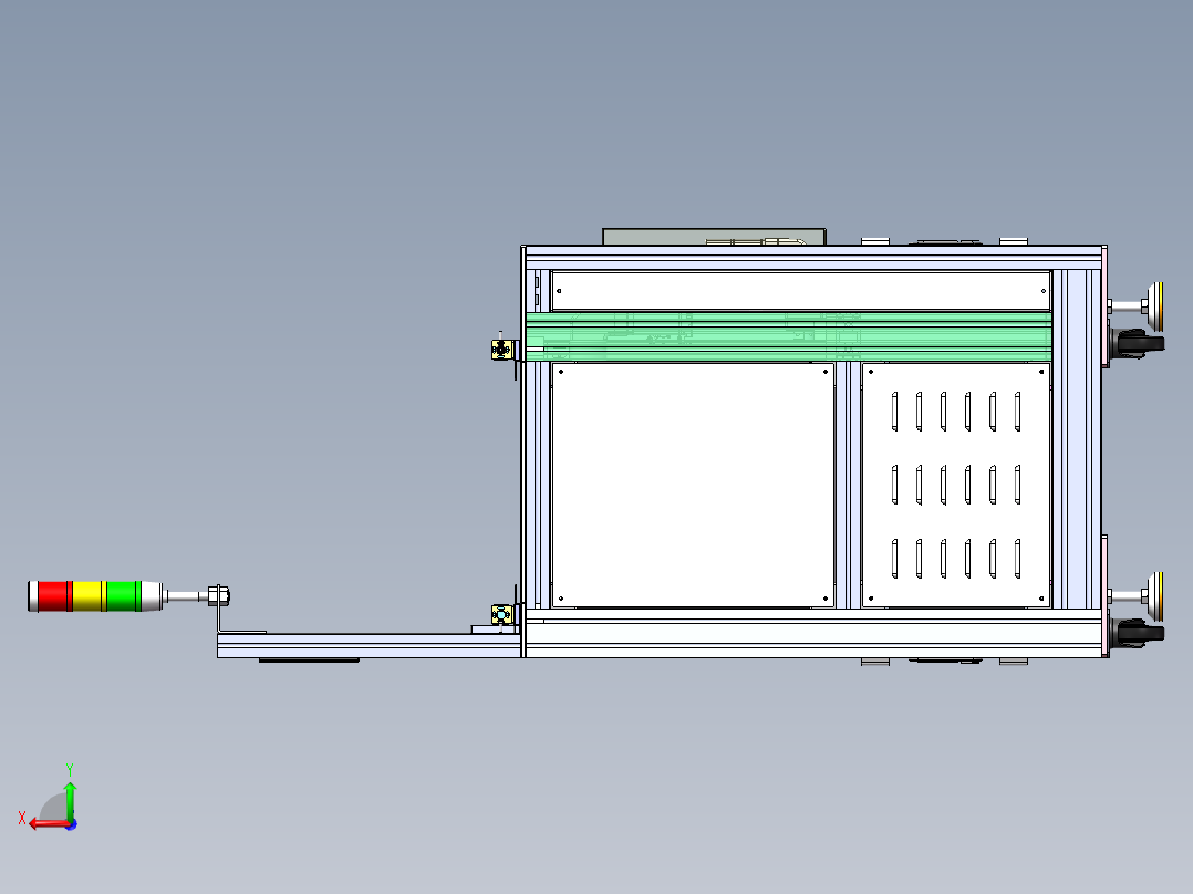 输送线自动升降机sw17可编辑后视图