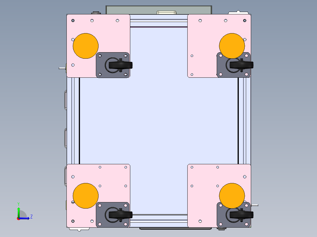 输送线自动升降机sw17可编辑左视图