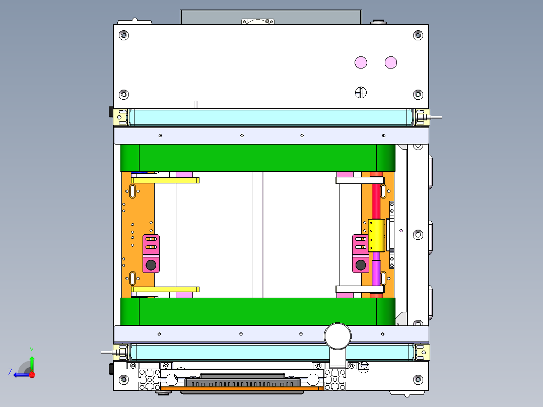 输送线自动升降机sw17可编辑右视图