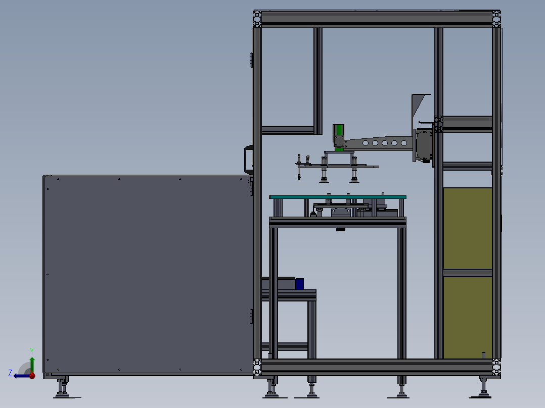 液晶面板 搬运抽检设备sw10可编辑右视图