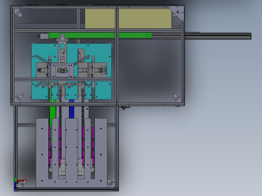 液晶面板 搬运抽检设备sw10可编辑俯视缩略图
