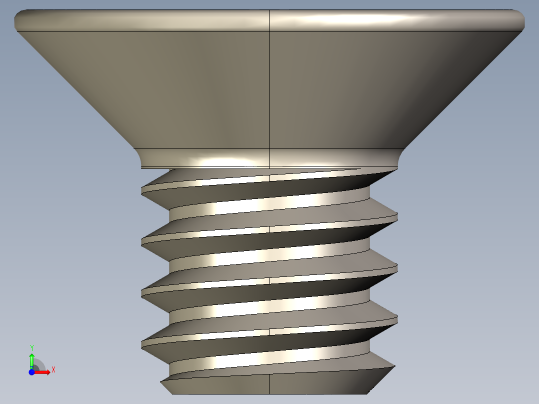 Screw_ISO_10642_M2x3_A2.STEP前视图