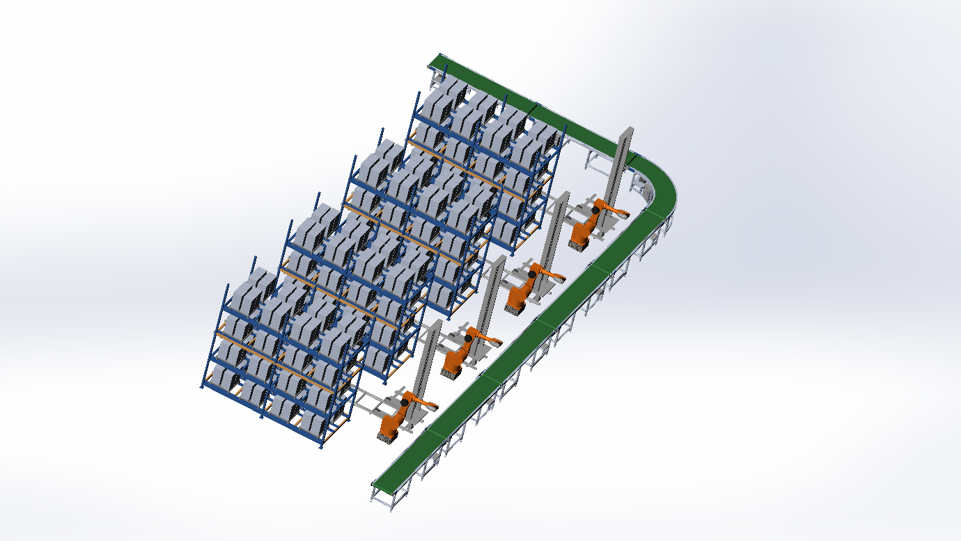 自动化立体仓库3D模型