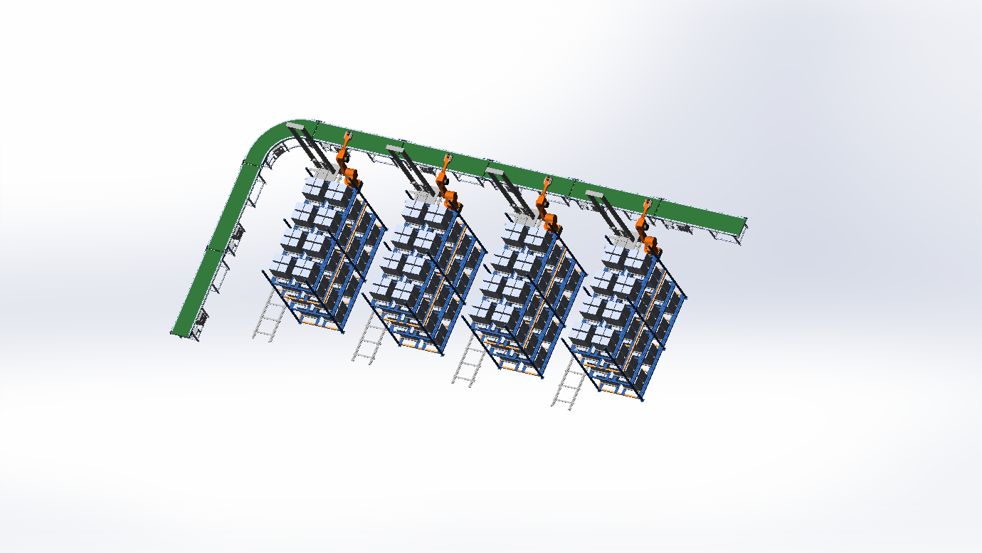 自动化立体仓库3D模型