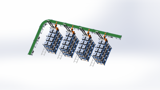 自动化立体仓库3D模型缩略图
