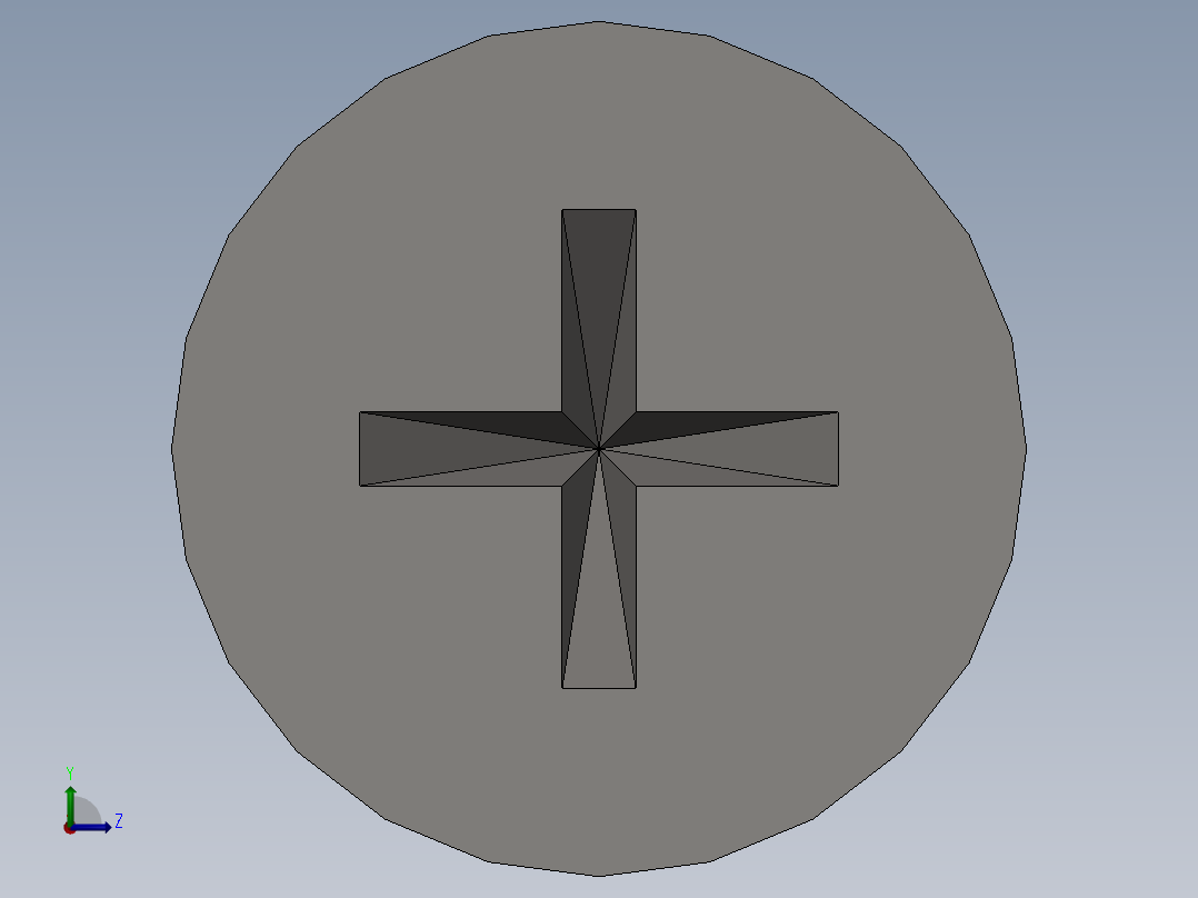 GB846-1985十字槽沉头自攻螺钉-C型ST4．8×16左视图