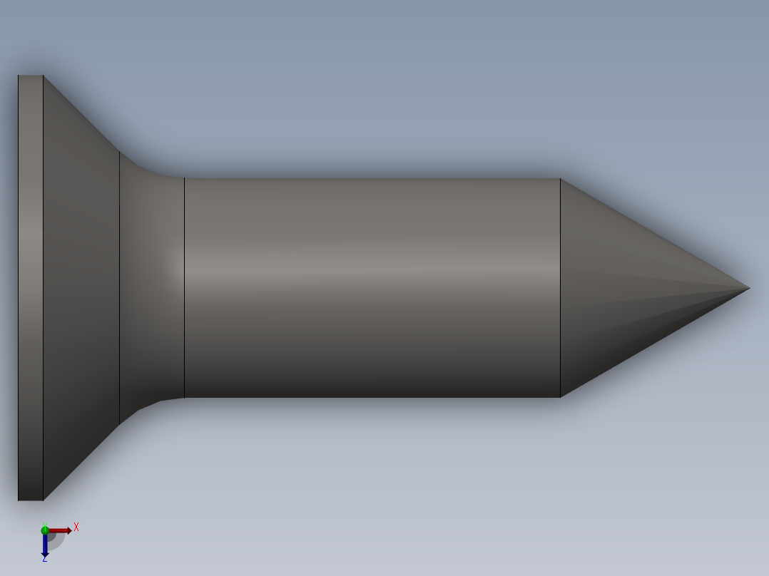 GB846-1985十字槽沉头自攻螺钉-C型ST4．8×16俯视图