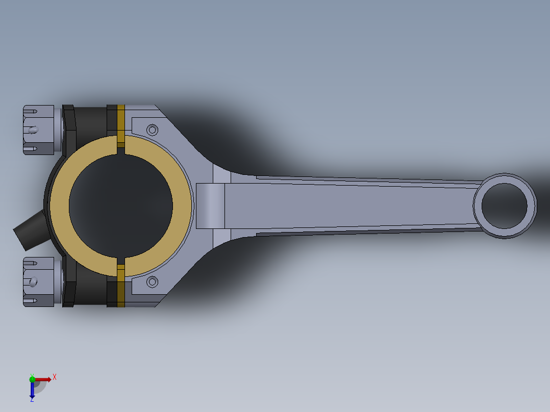 发动机连杆结构-- 1187039-50俯视图