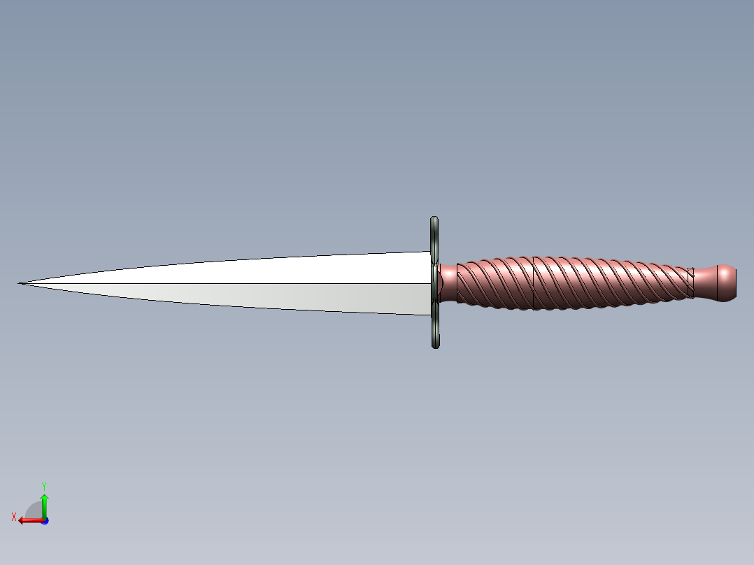 刺刀、刀(5)后视图