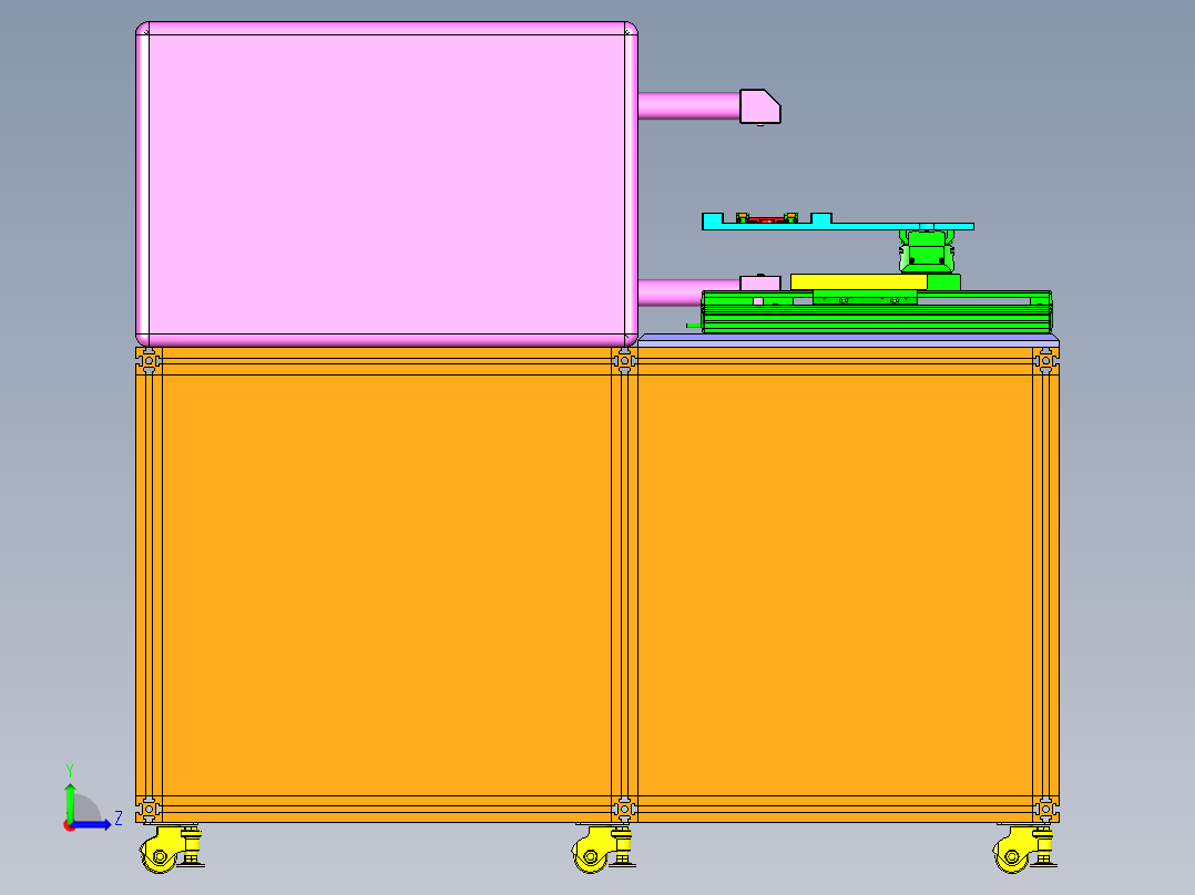 激光机（用于激光打码）左视图