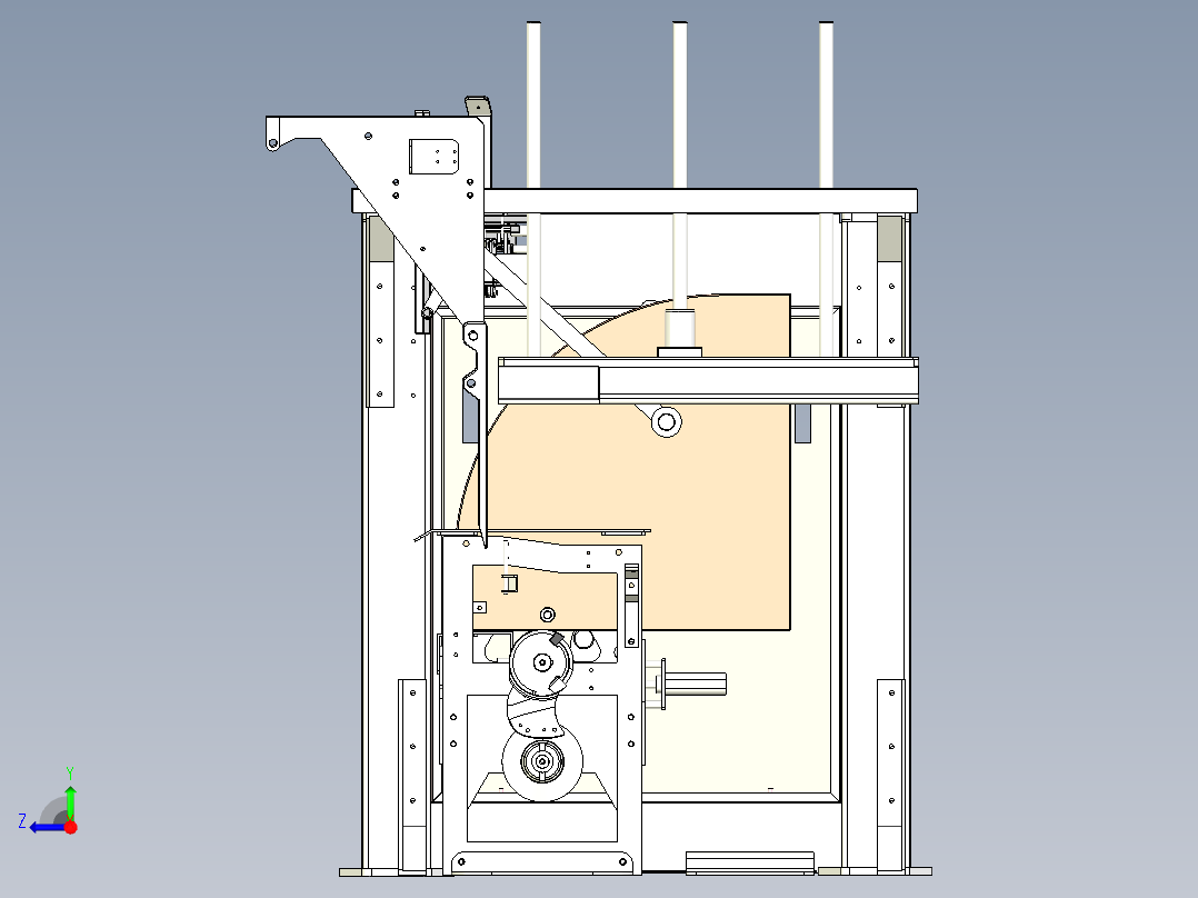 RH-500 烘焙烤盘自动周转机右视图