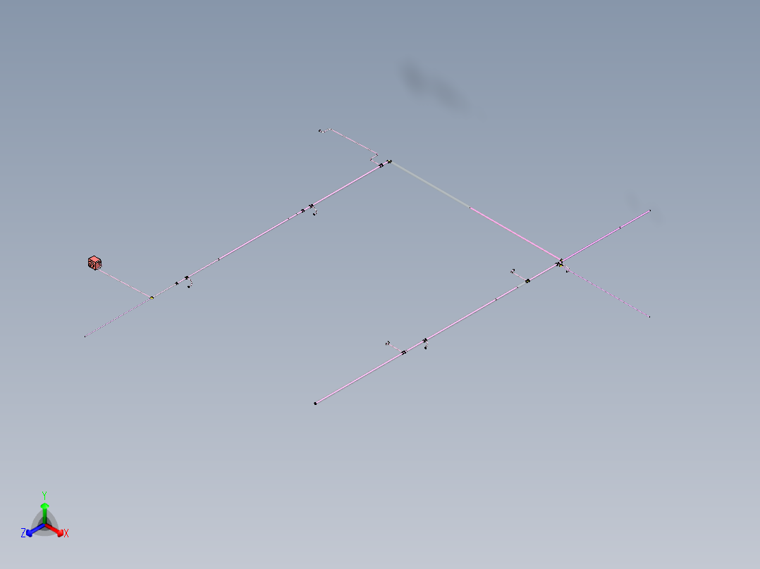 B3004004-电气车间暖通空调系统正等轴测图