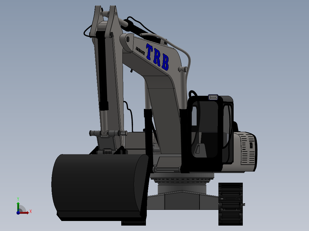 挖掘机、推土机(43)前视图