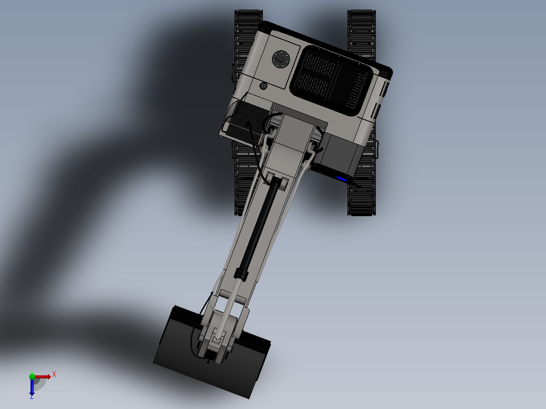 挖掘机、推土机(43)俯视图