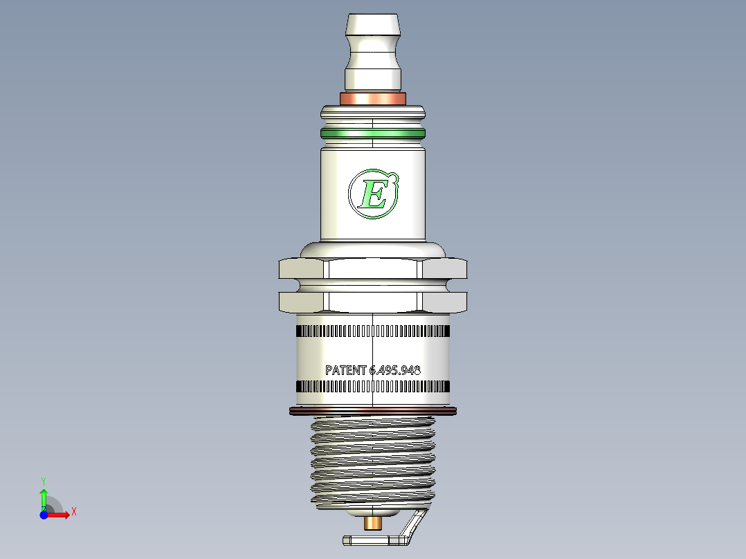 火花塞(6)前视图